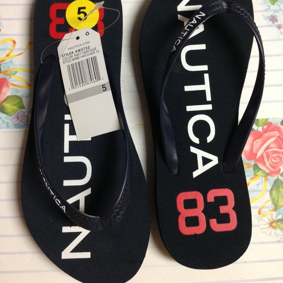 Nautica Kids Dark Blue 'Hatcher 10' Flip Flop - Picture 3 of 8